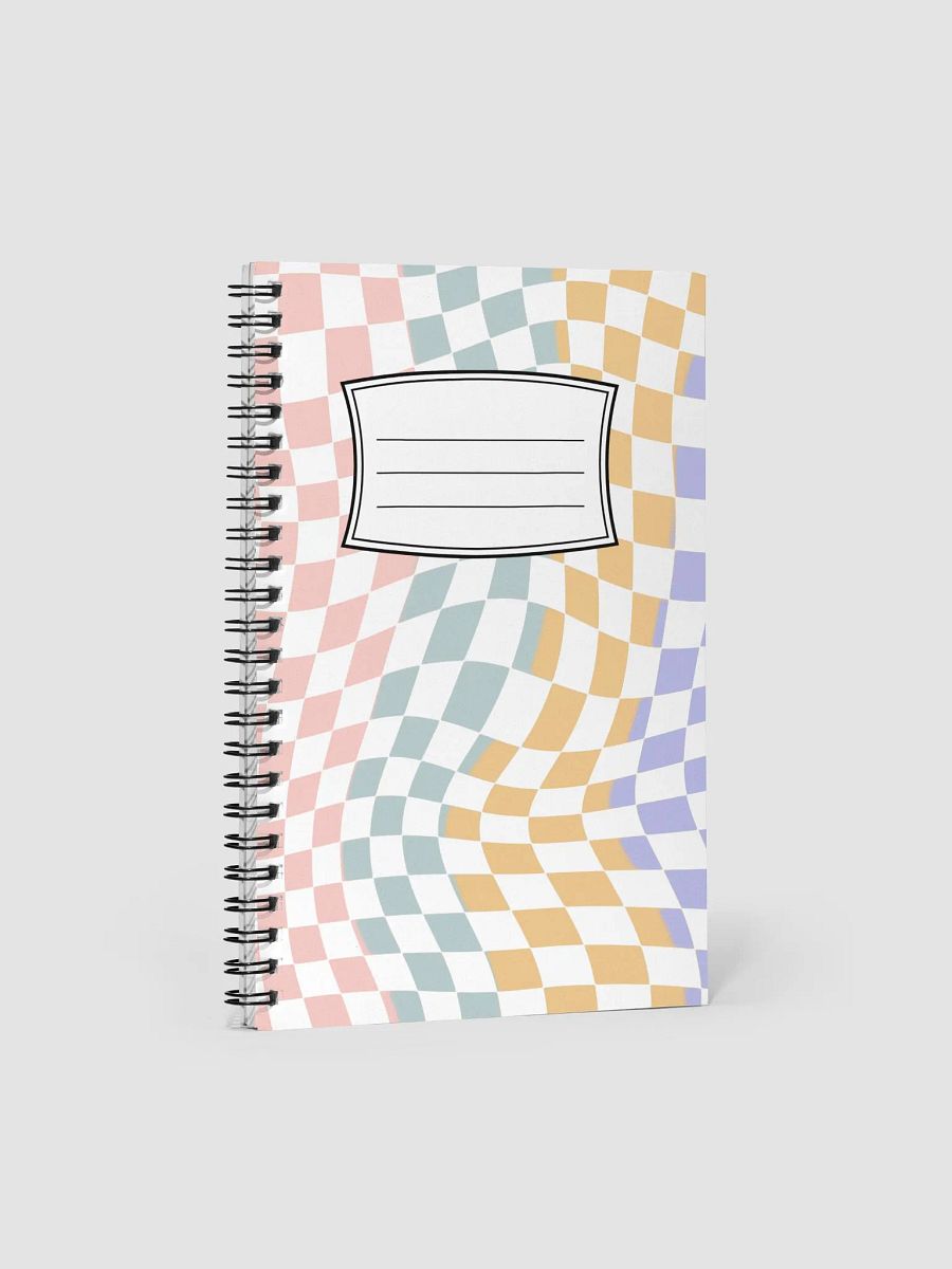 Checkard style spiral notebook product image (1)