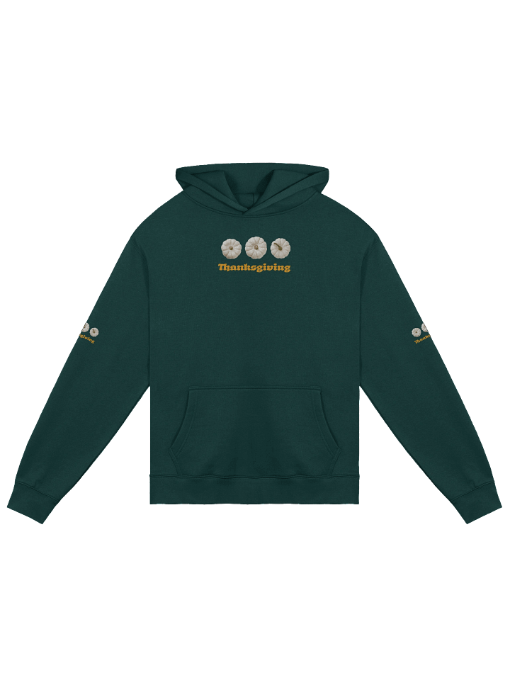 Thanksgiving Typography & White Pumpkin Hoodie product image (3)