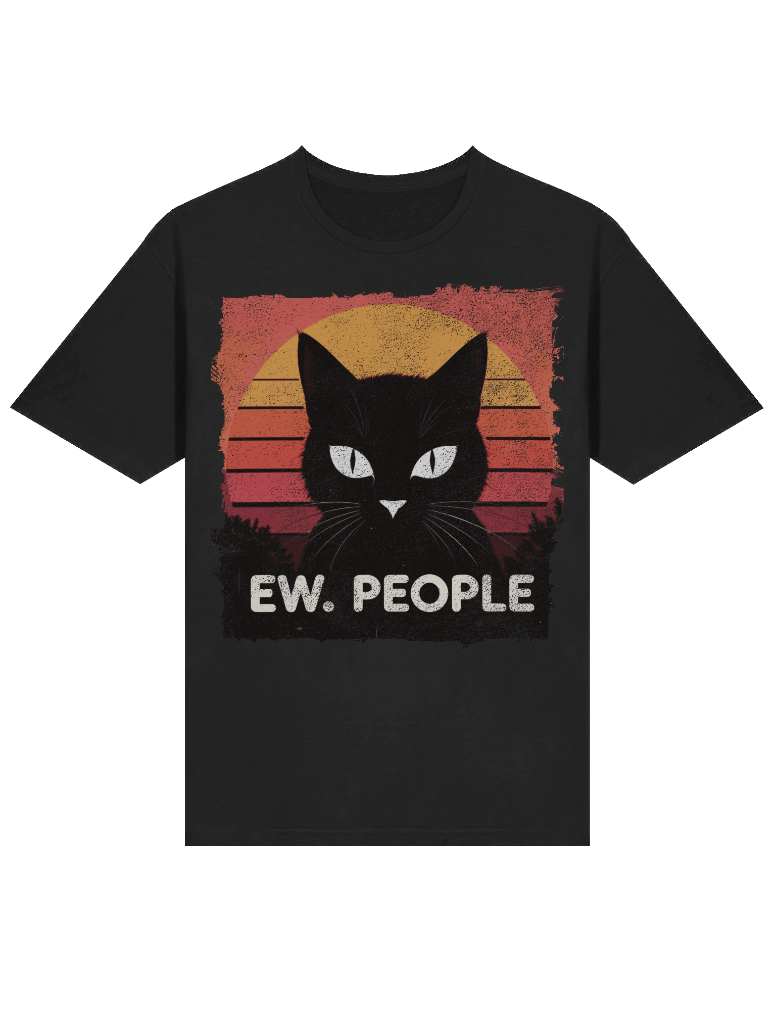 Ew. People Retro Cat T-Shirt product image (16)