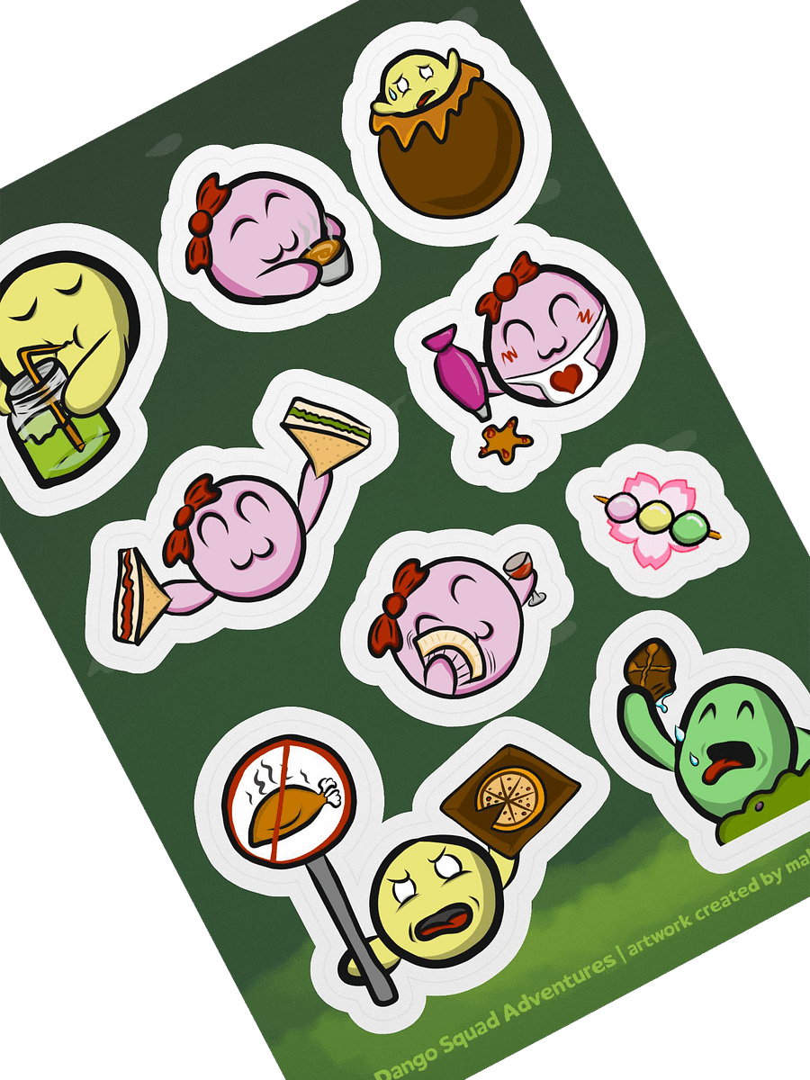 Dango Food & Snacks Set - Kiss Cut Sticker Sheet product image (2)
