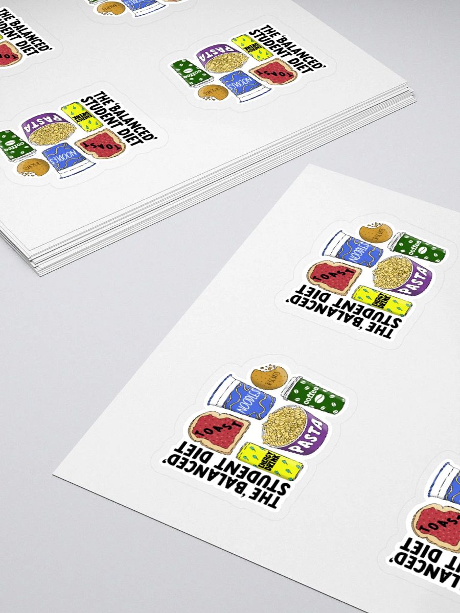 Student Diet Sticker (MEDIUM Sheet) product image (4)