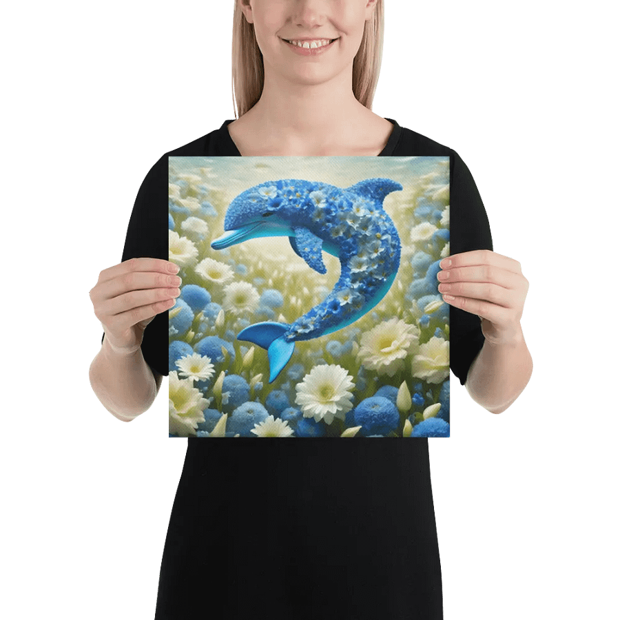 Flower Dolphin Wall Art product image (3)