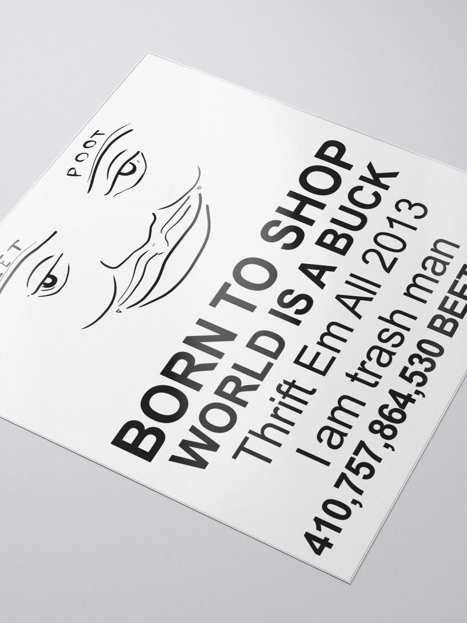 ShiftyThrifting bubble free stickers product image (3)