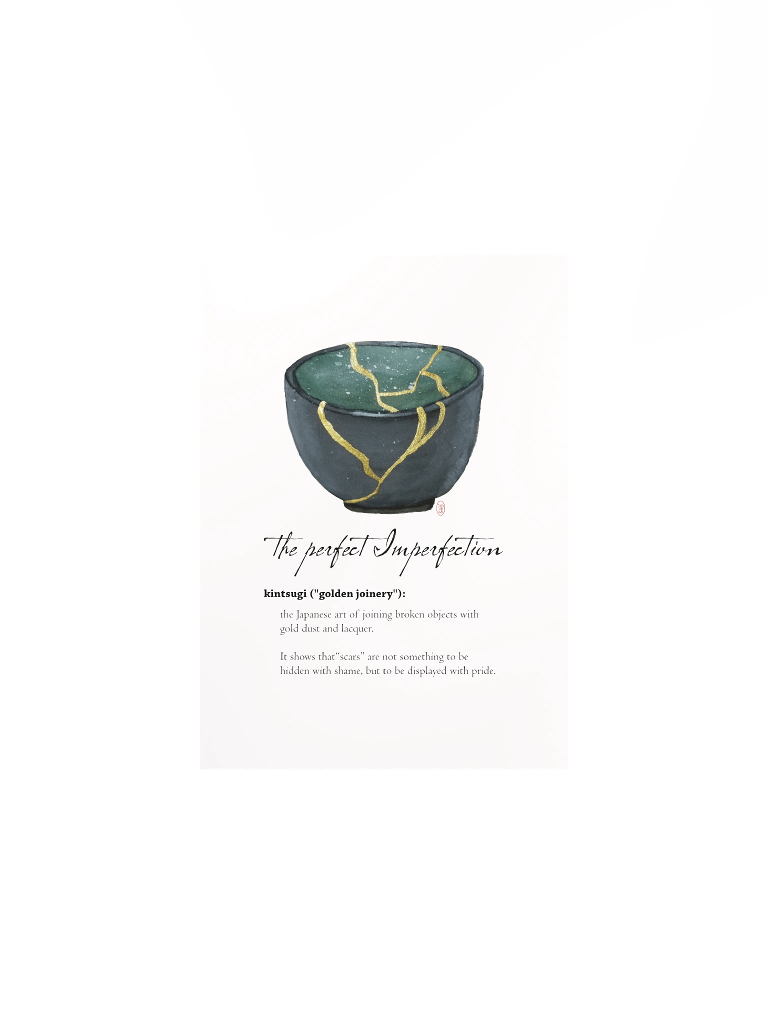 KINTSUGI - dark green cup product image (3)