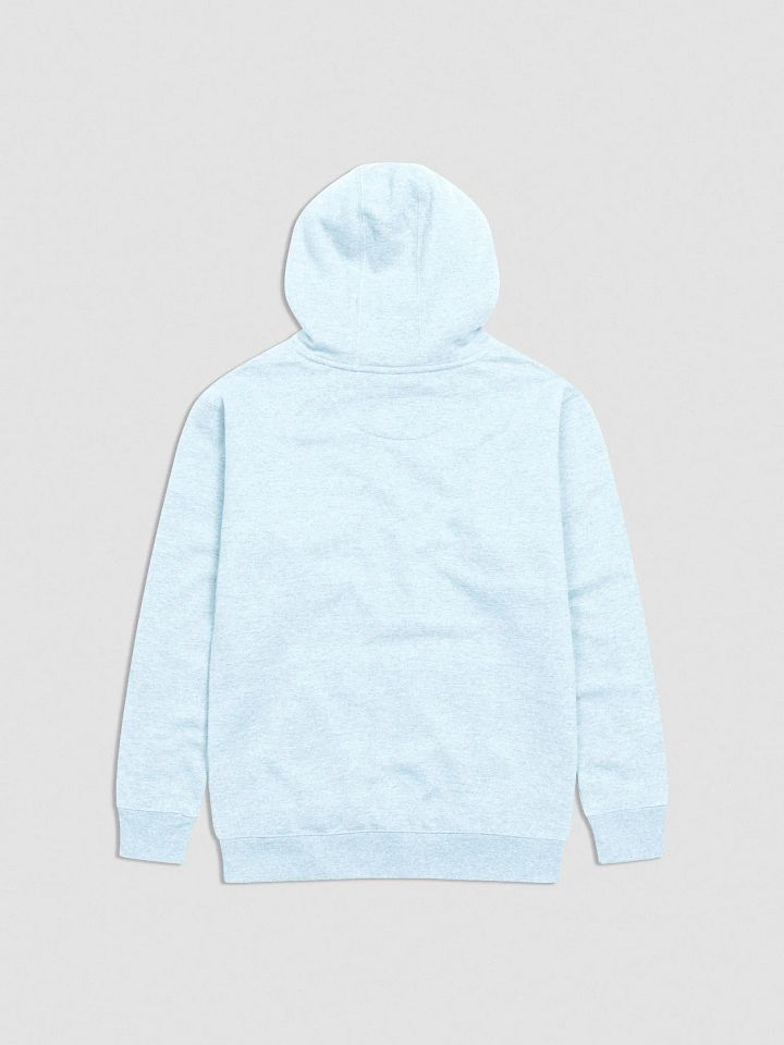 ON THE SPECTRUM lined design (lg., white and aqua) embroidered heavyweight hoodie product image (18)