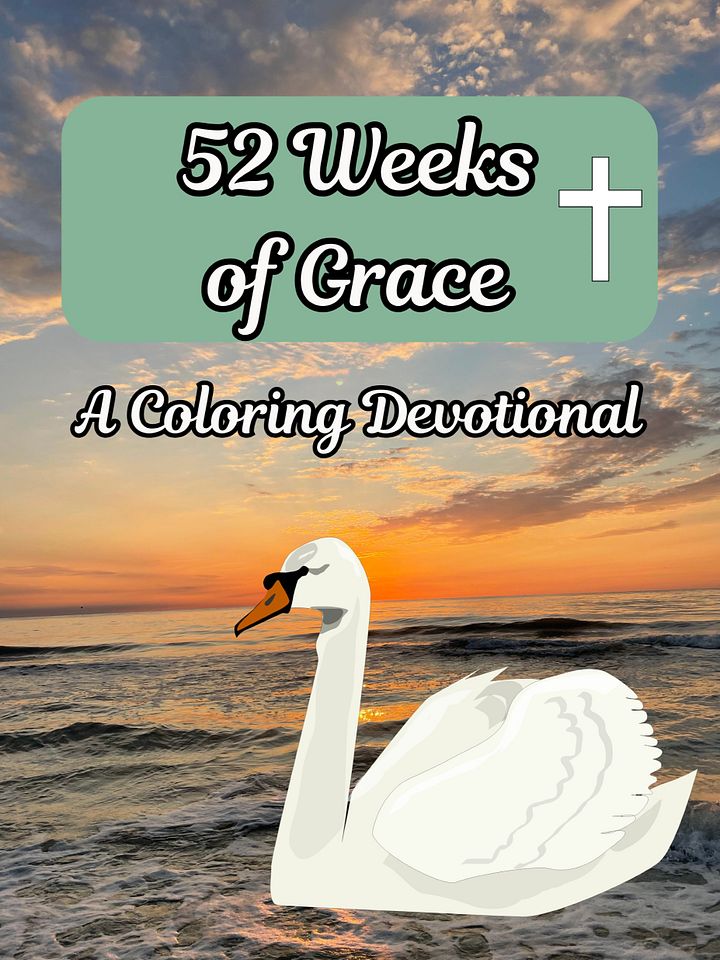 52 Weeks of Grace Christian Coloring Devotional product image (1)