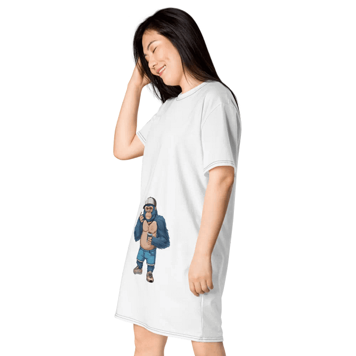Blue Gorilla T-Shirt Dress product image (2)