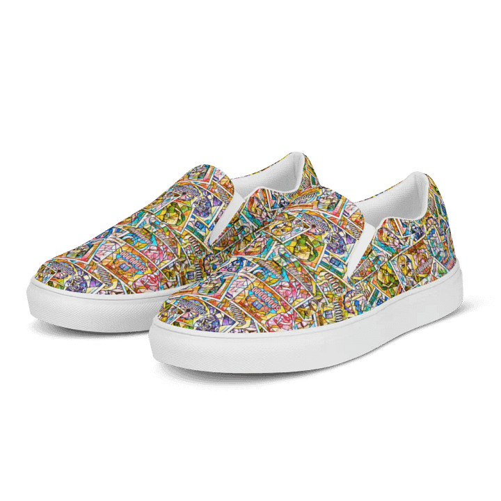 Jugoslovenski inflatorni dinar 1993 (Kolaž/mozaik) Men's Slip-On Canvas Shoes product image (2)