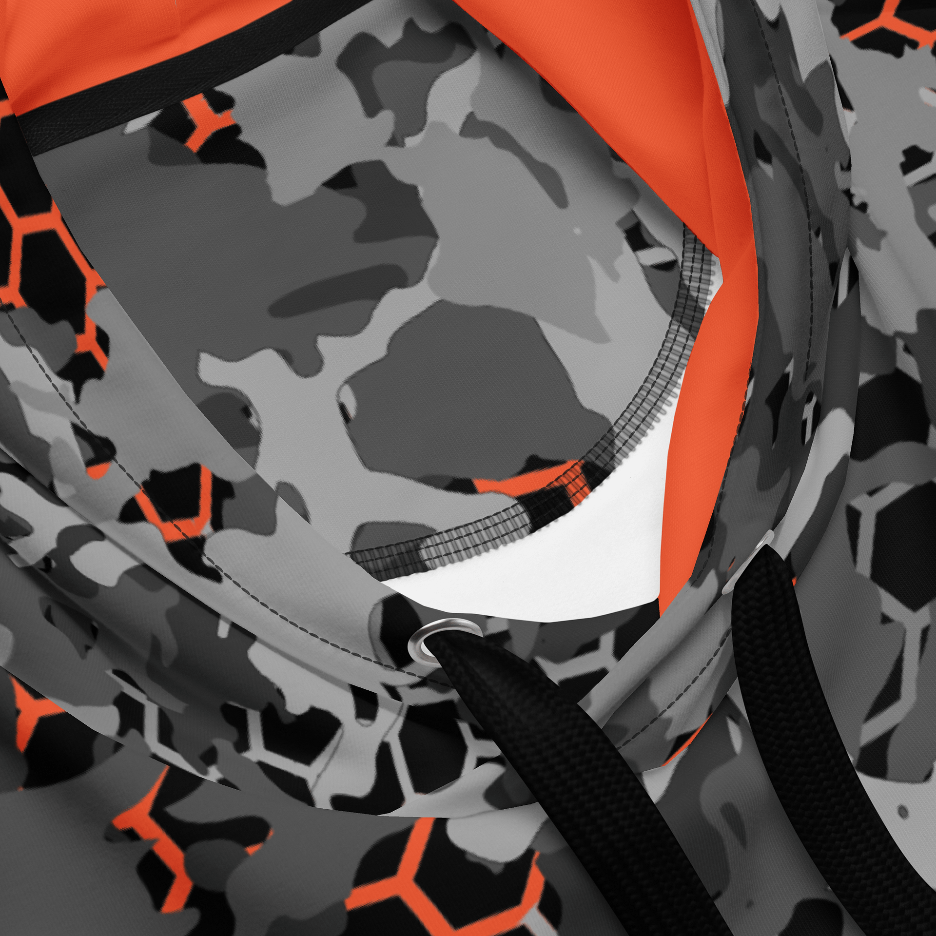 Greyscale Orange Camo Hoodie product image (4)