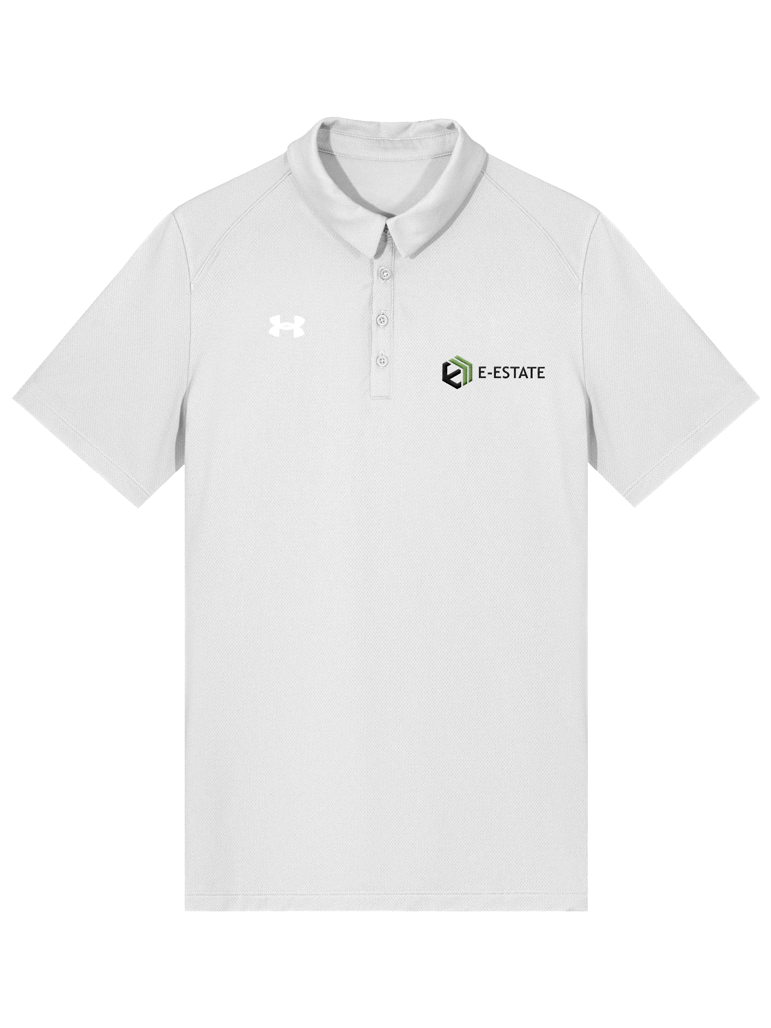 E-Estate Under Armour Signature Polo (Unisex · White) product image (1)