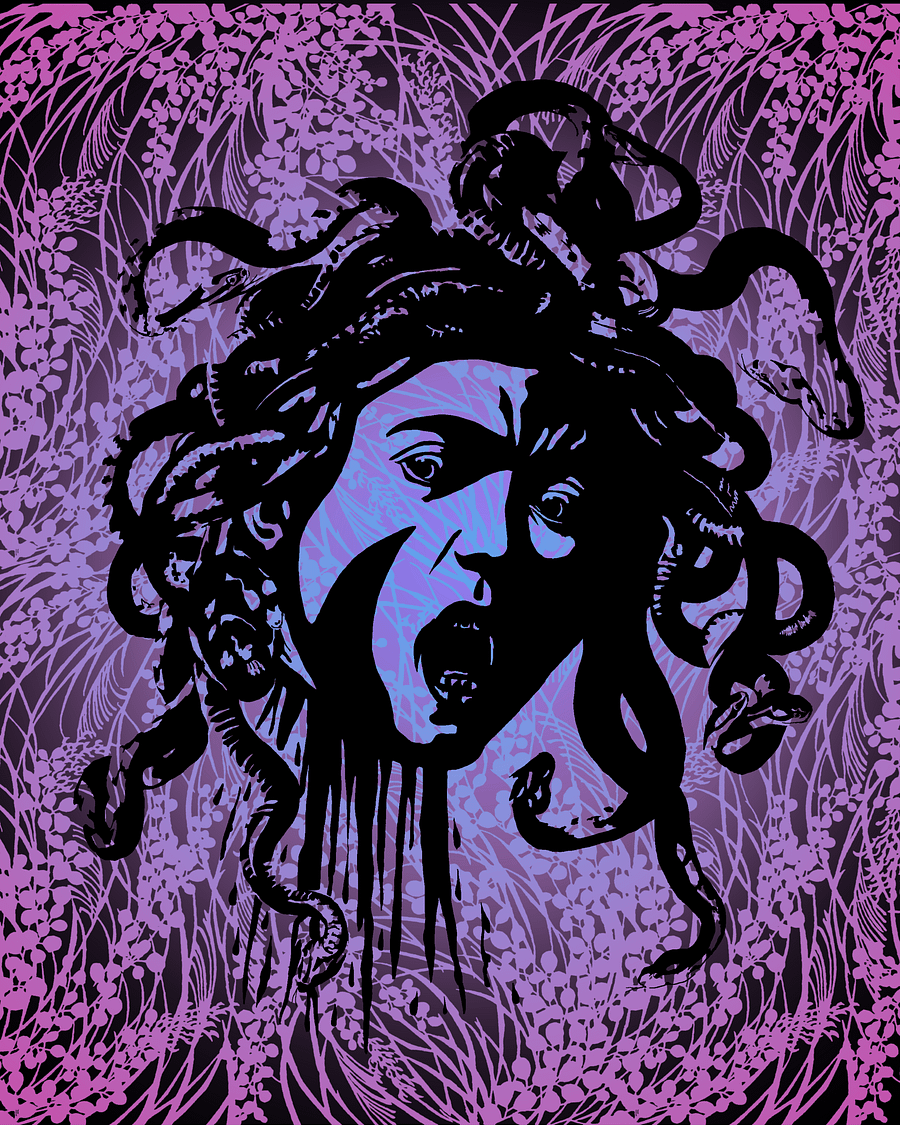 Medusa on Purple - Print product image (1)