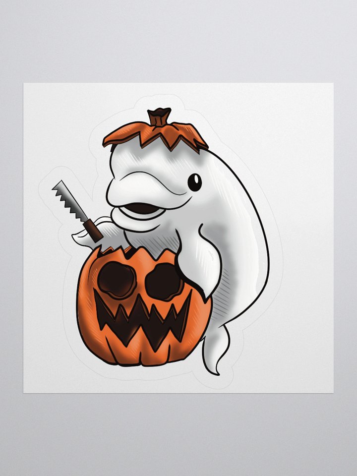 Beluga Pumpkin Carving Sticker product image (2)