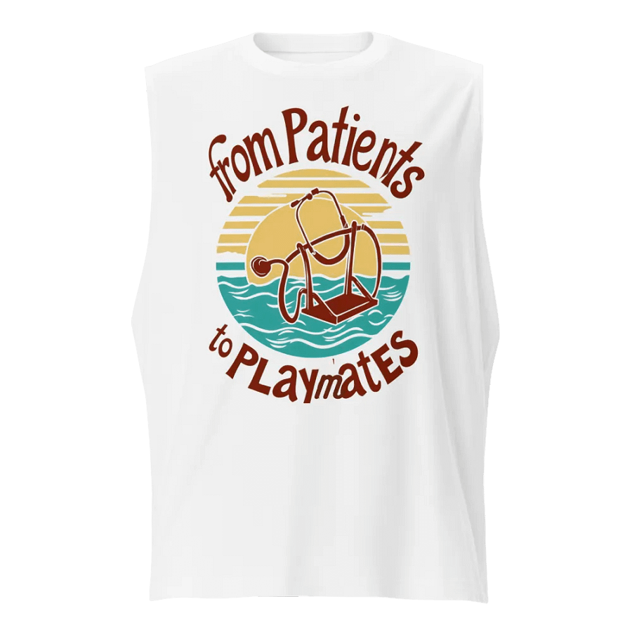 from patients to playmates, Playful Stethoscope Swing Muscle Tank product image (1)