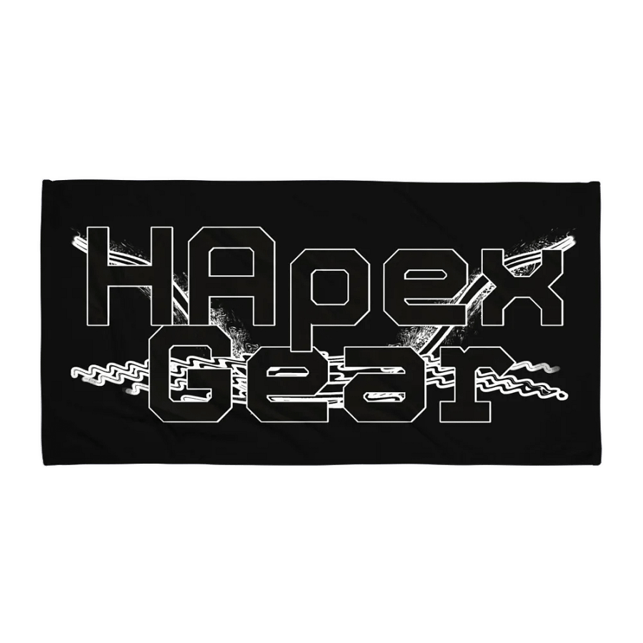 Black HApex Gear Black Logo - Black Sublimated Towel product image (1)