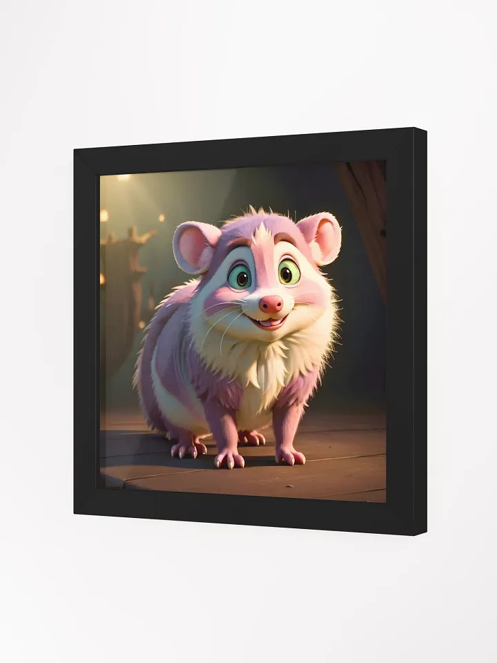 Endangered Species - Mexico - Opossum Eco-Friendly Ayous Wood Framed Poster product image (2)