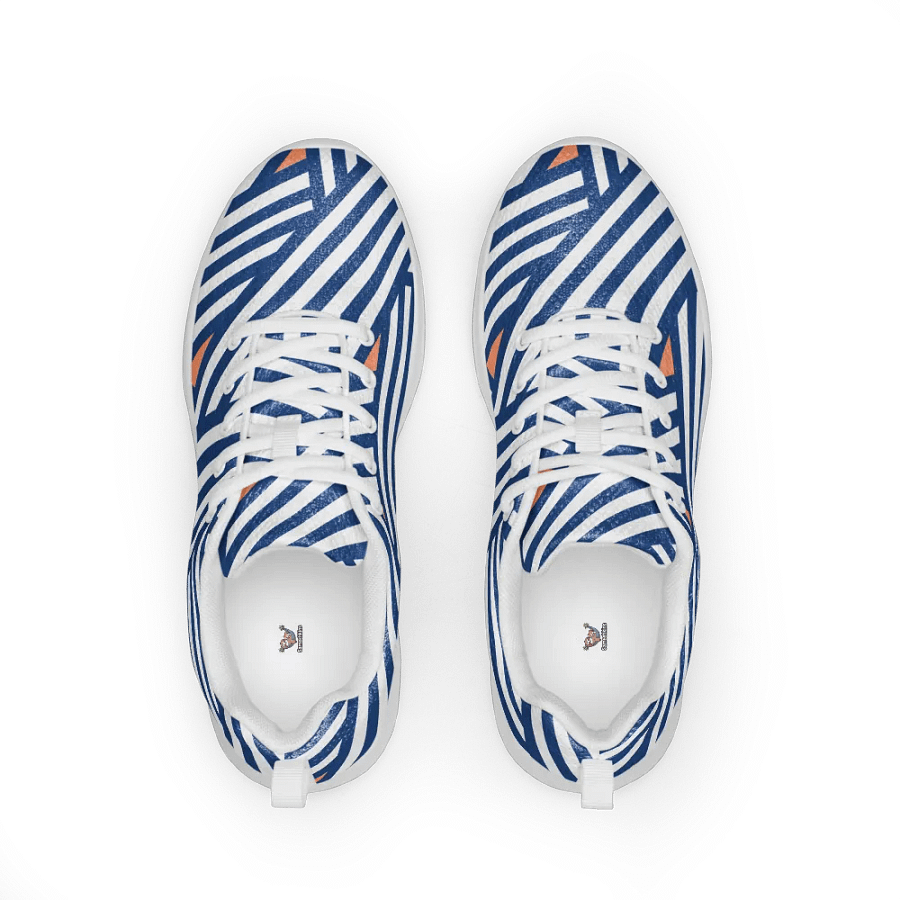 Peach Striped Athletic Sneakers product image (2)