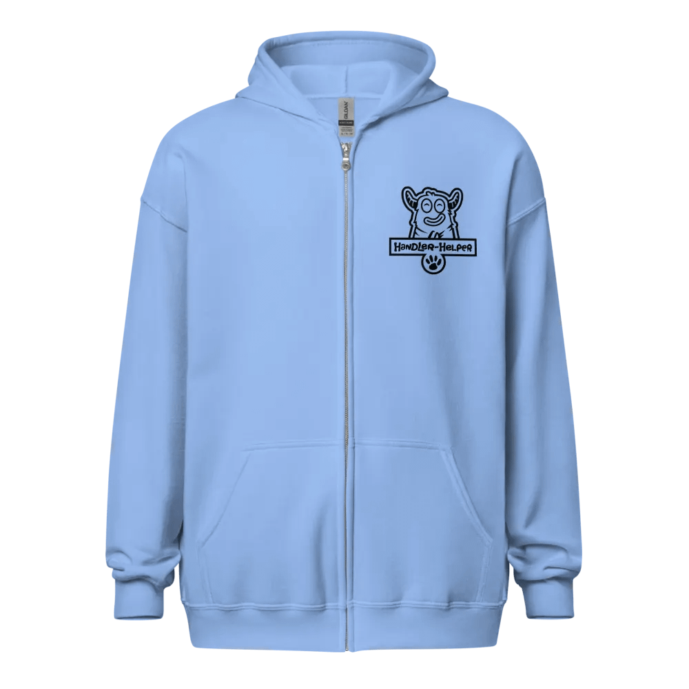 Handler-Helper Single Color Logo (Black on Light) Zip-up Hoodie product image (1)