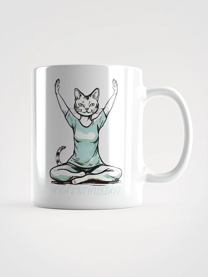 Funny Yoga Cat Mug for Yoga Enthusiasts - Cute Yoga Pose Cat Mug - Perfect Gift for Cat Lovers and Yoga Fans product image (1)