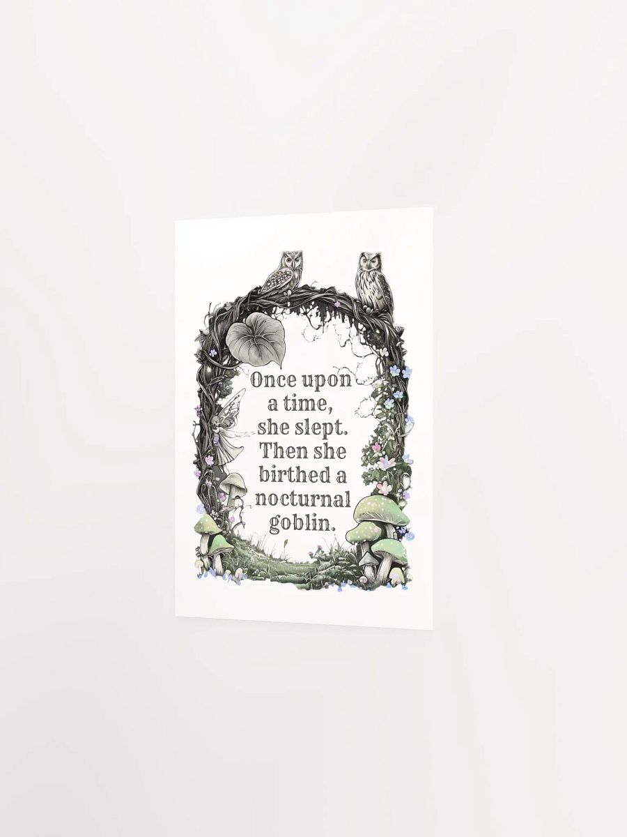 Once Upon A Time She Slept... - Funny Mom Wall Art product image (17)