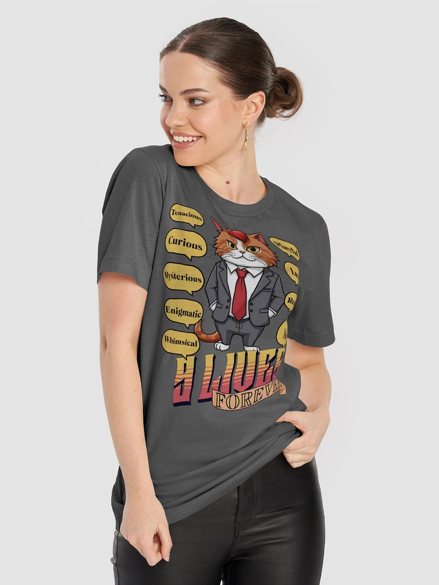 9 Lives Forever Anthro Cat T-Shirt product image (5)