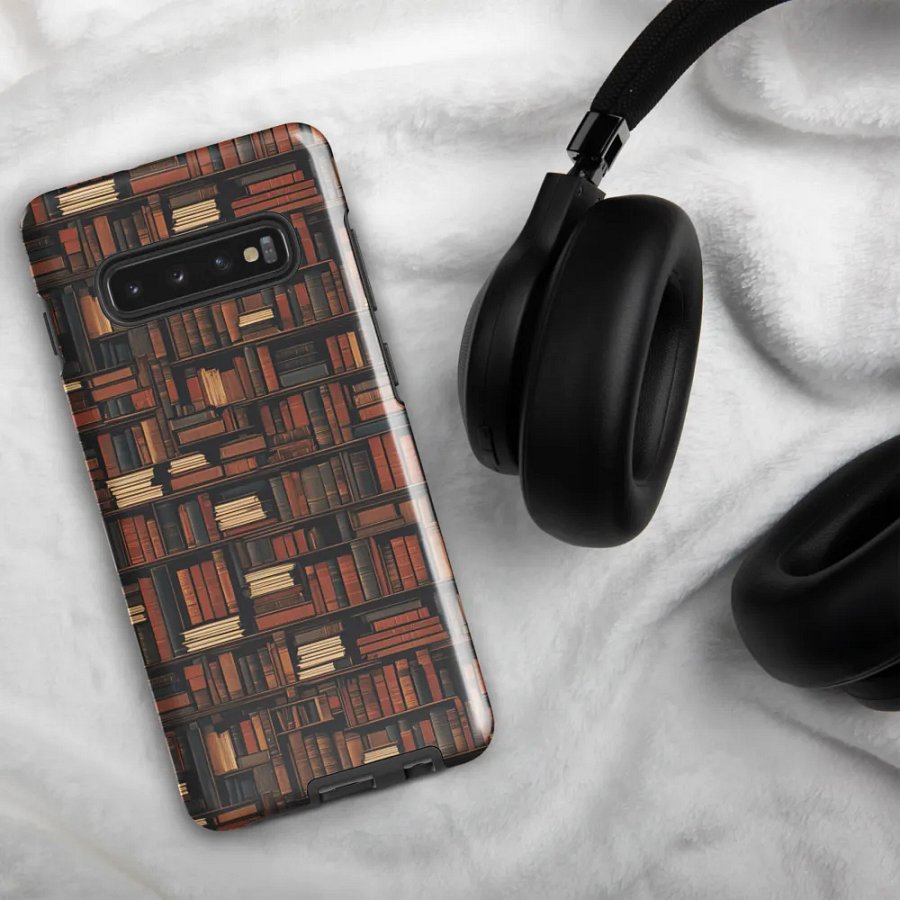 Bookshelf Pattern Books Samsung Tough Case product image (5)