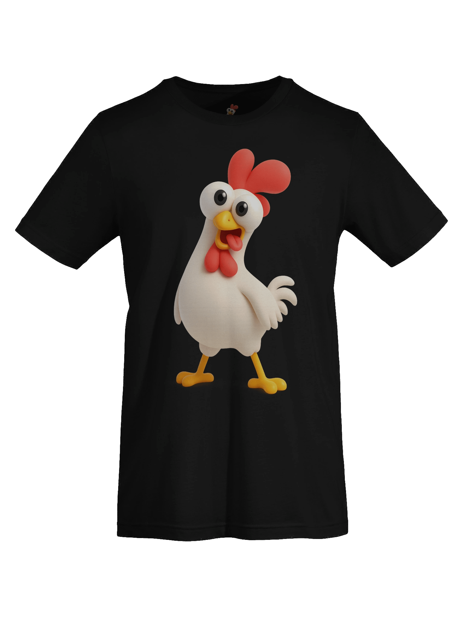 Crazy Chicken T-Shirt – Funny Cartoon Chicken Graphic Tee product image (4)