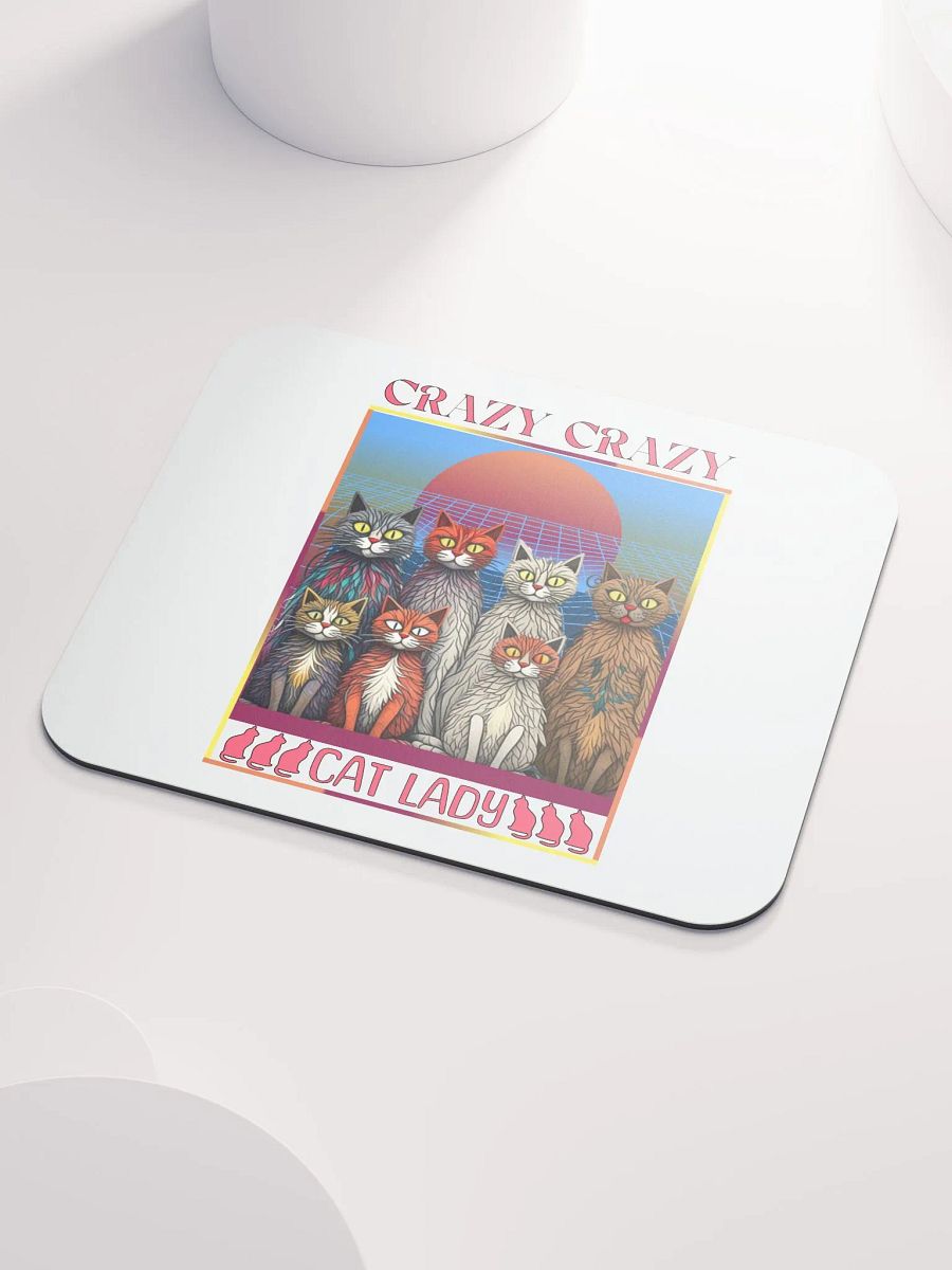 Crazy Crazy Cat Lady Mouse Pad product image (3)