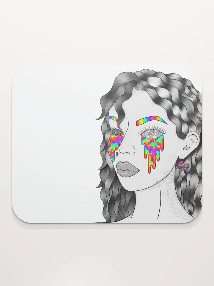 Trippy Drippy Lady Desk Mat product image (2)
