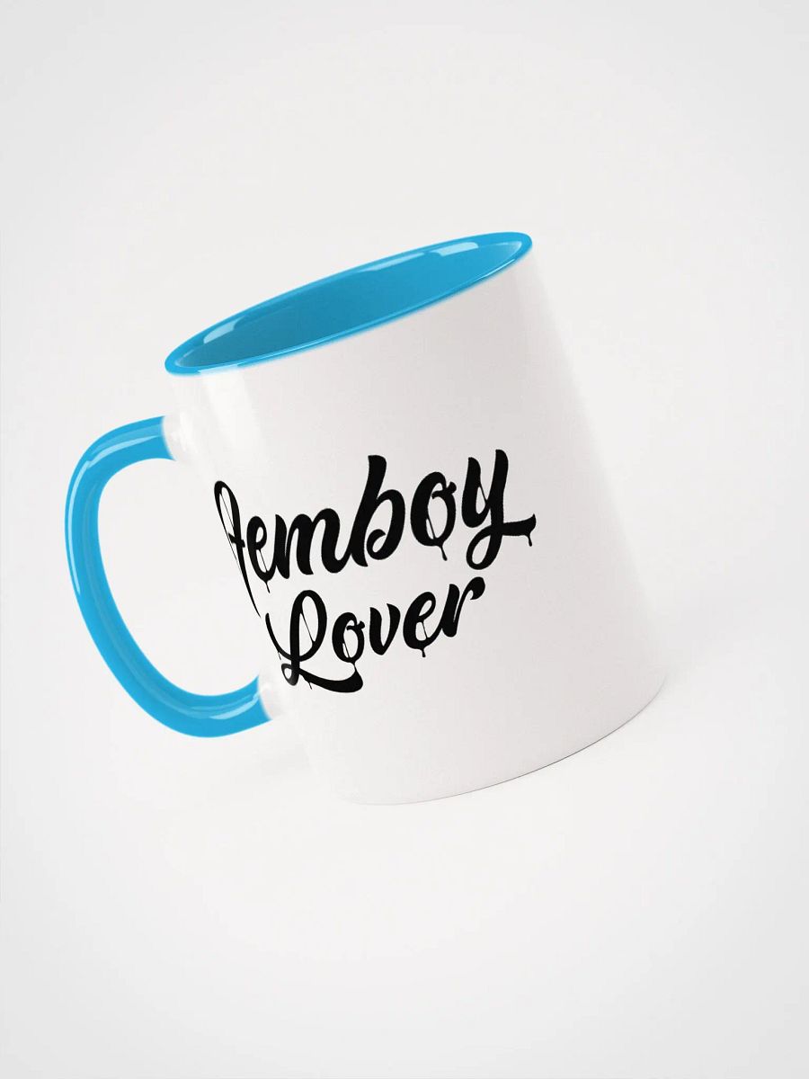 Femboy Lover (Black Text) Colored Mug product image (3)