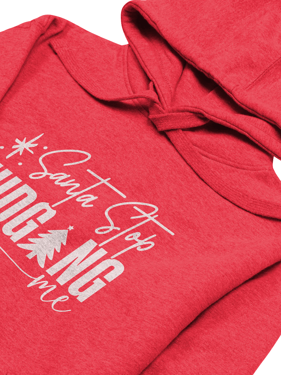 Santa Stop Judging Me Cotton Heritage Christmas Unisex Hoodie product image (33)