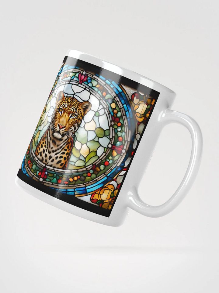 #002 Focused Leopold - Stained Glass Mug product image (3)