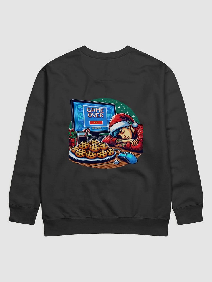 Long Sleeve Shirt Featuring Gamer Nap Scene – Cozy Holiday Rest product image (34)