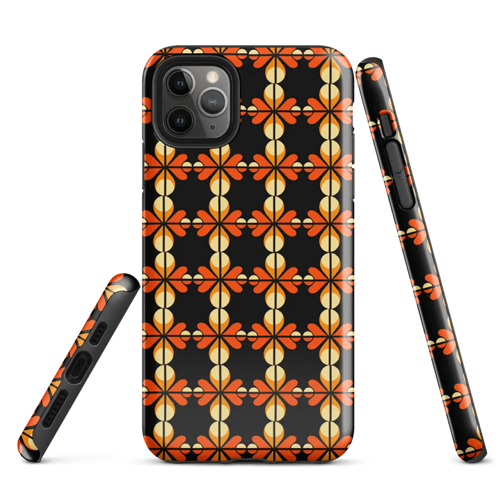 Geometric Floral Pattern iPhone® Tough Case product image (3)