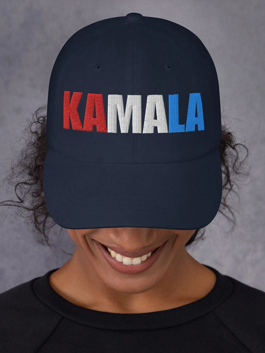 Kamala Embroidered Dad hat, Kamala Harris Red White And Blue Rally Style Hat product image (11)