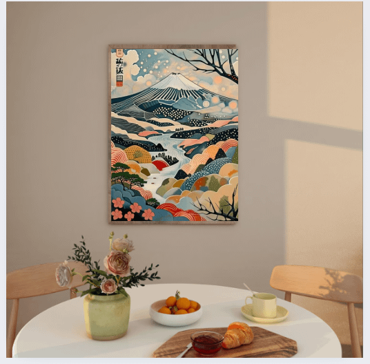 Mount Fuji Print Japanese Mountain Landscape Wall Art product image (1)