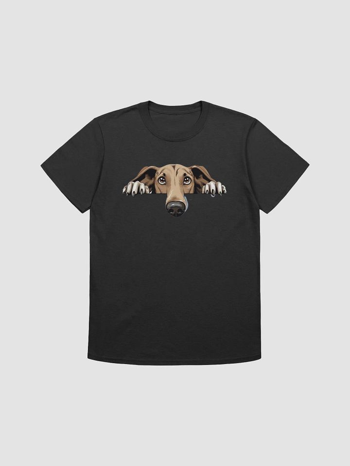 Curious Canine Peek Unisex T-Shirt product image (5)