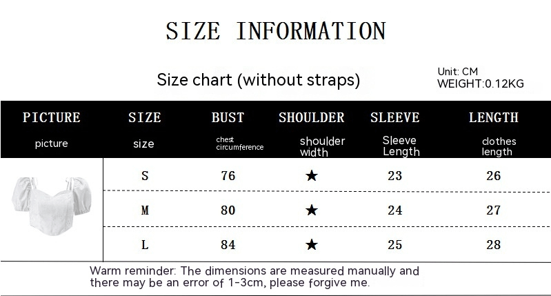 Summer Sexy French Style Square Collar Back Bow Puff Short Sleeve Top product image (4)