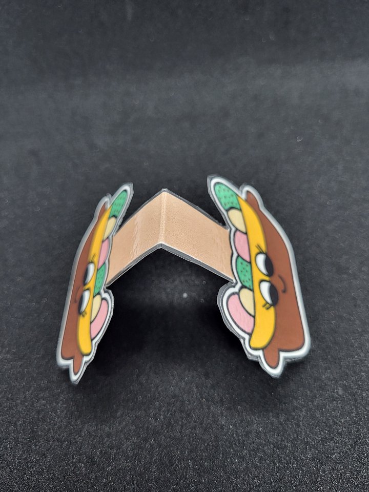 Cute Cartoon Banana Split Sundae Character Magnetic Laminated Bookmark for Foodies product image (2)