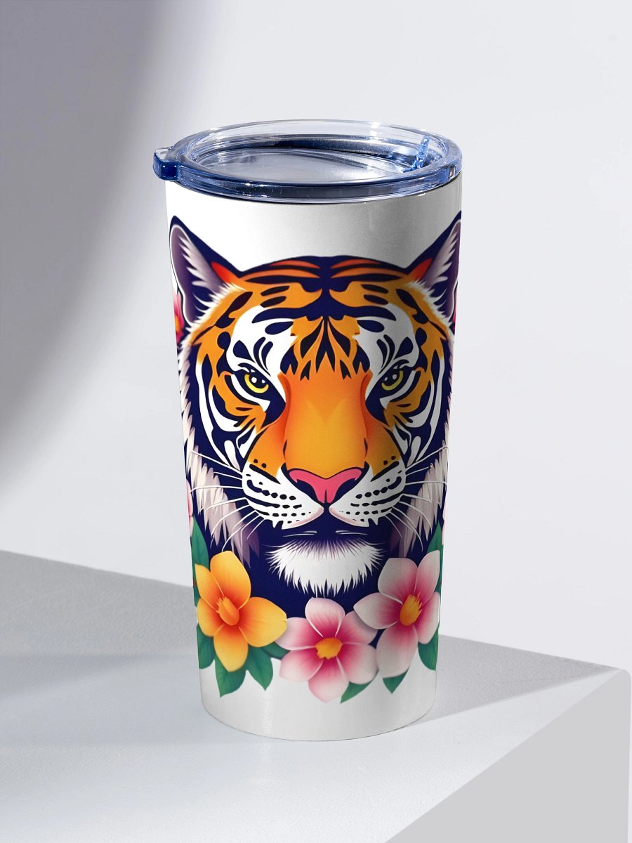 Floral Tiger 20oz Stainless Steel Tumbler product image (2)