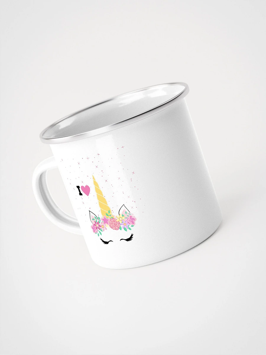 I Love Unicorns Enamel Mug product image (3)