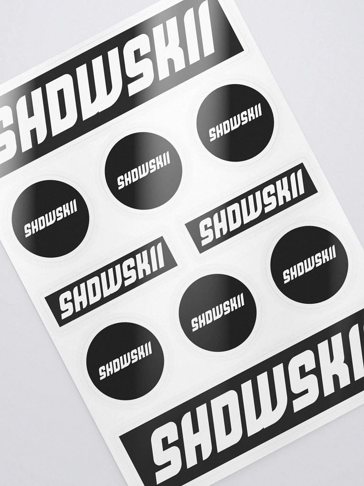 KISS CUT STICKERS / BLACK product image (2)