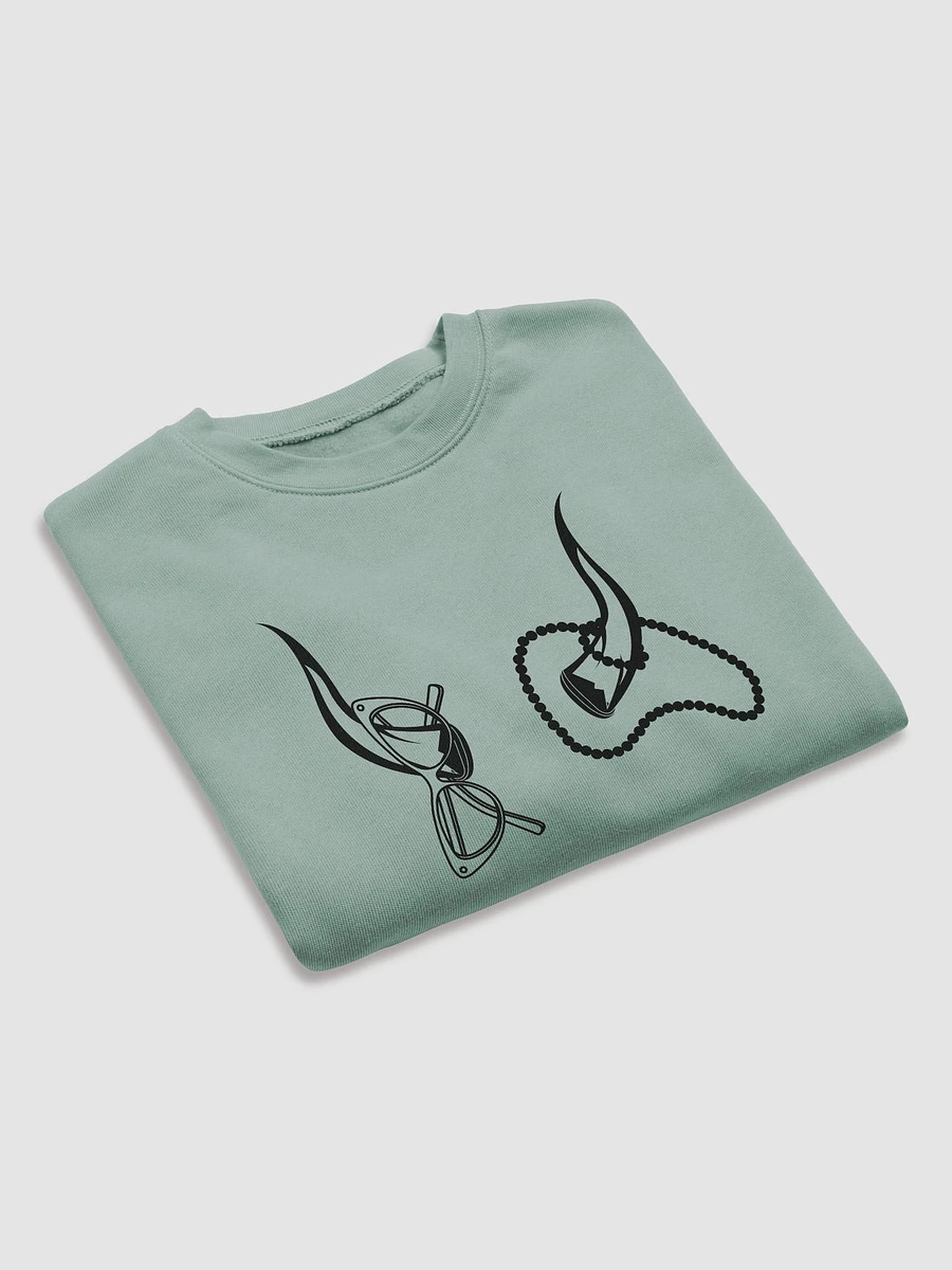 Horns, Glasses & Pearls Crop Sweatshirt product image (7)