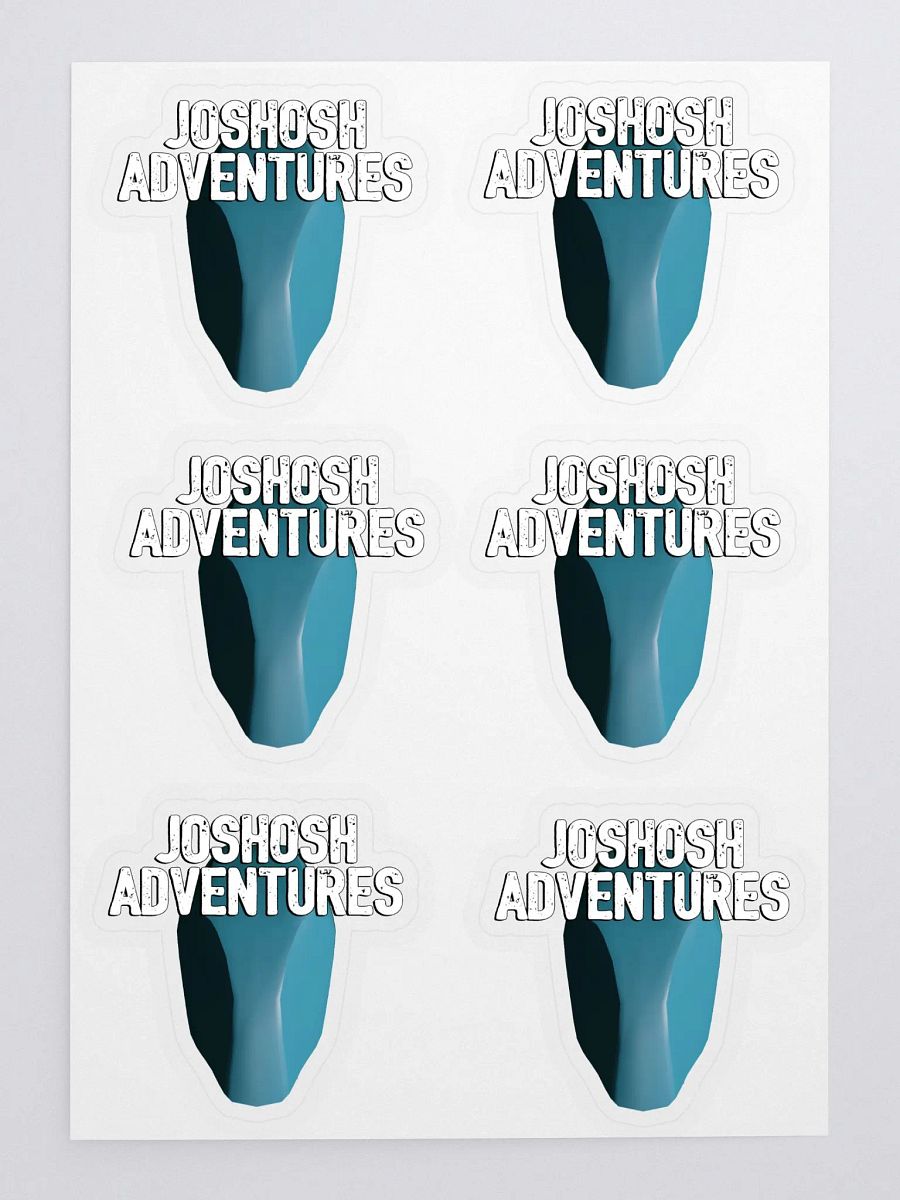 Joshosh Adventures Logo Sticker Sheet product image (1)
