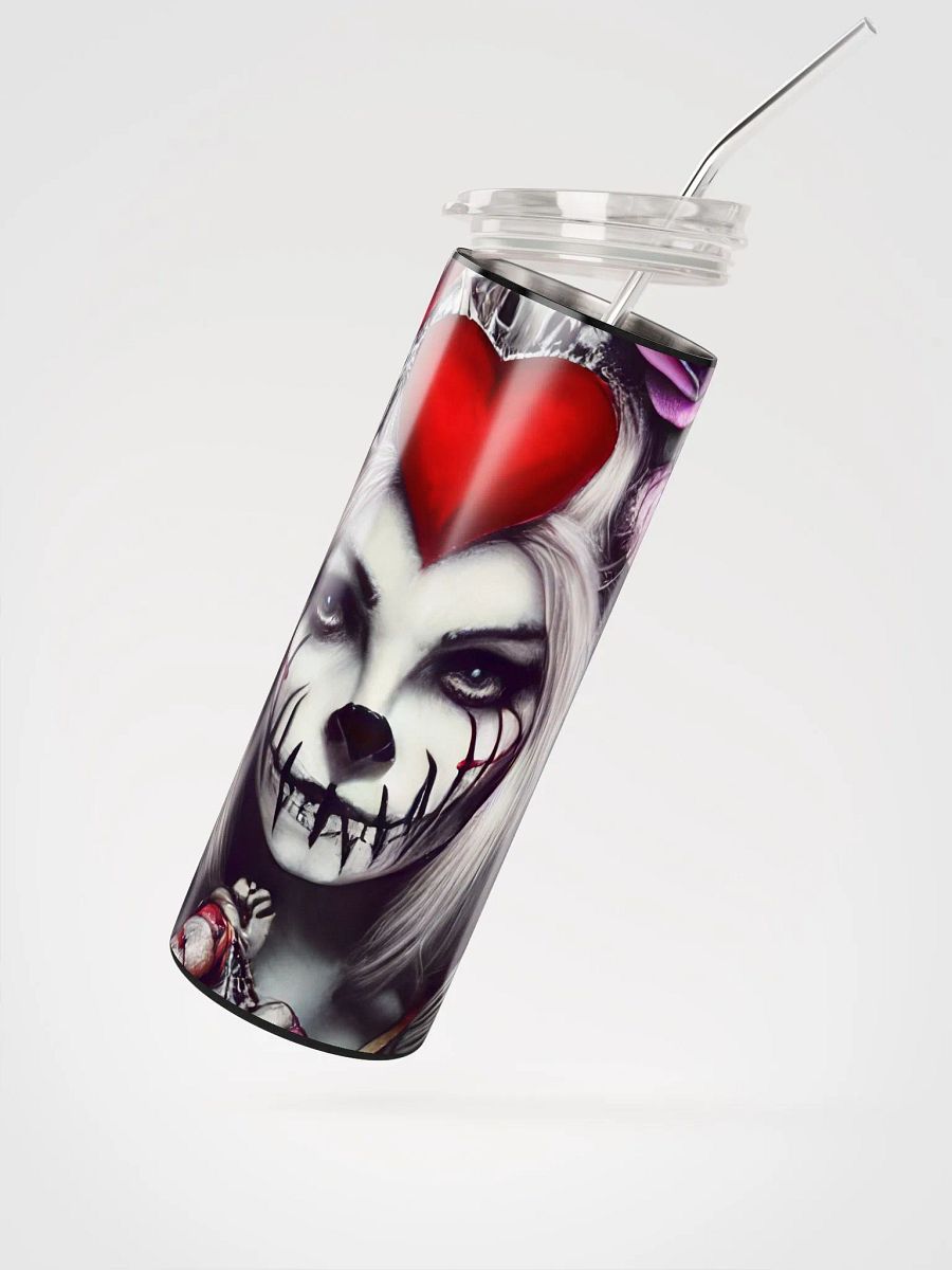Gothic Romance: Elegant Stainless Steel Tumbler for Valentine's Delight product image (2)