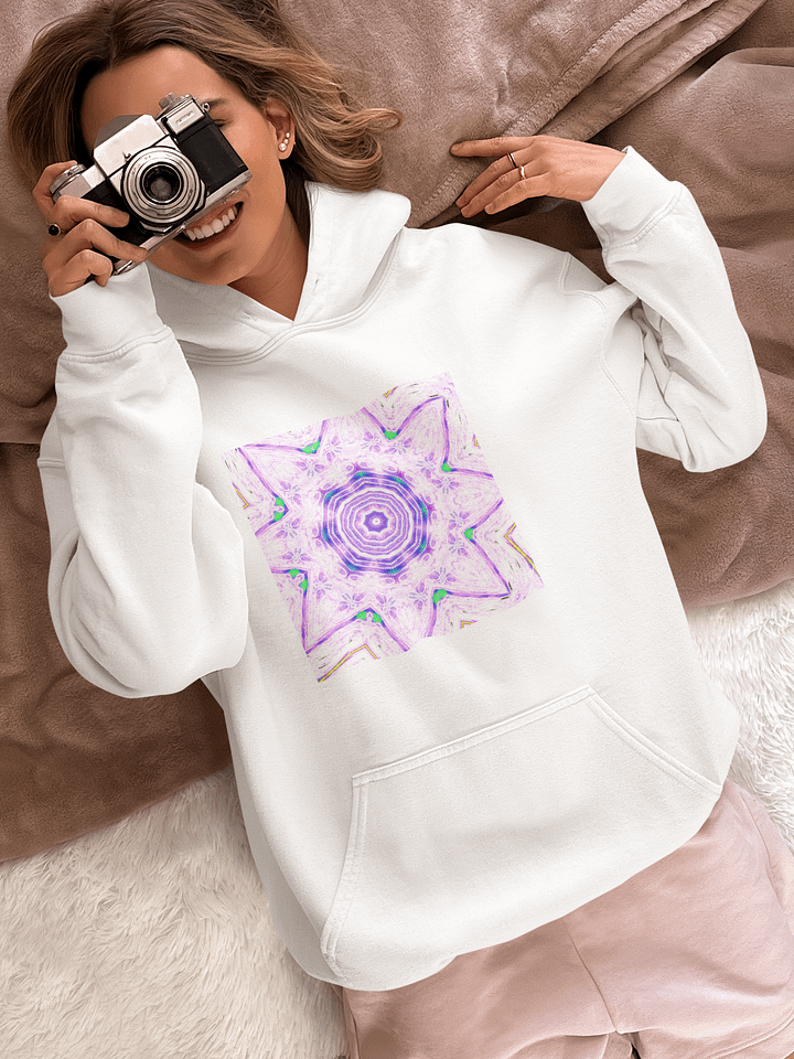 Abstract Sweet Pink Flower Pullover Unisex Hoodie product image (1)