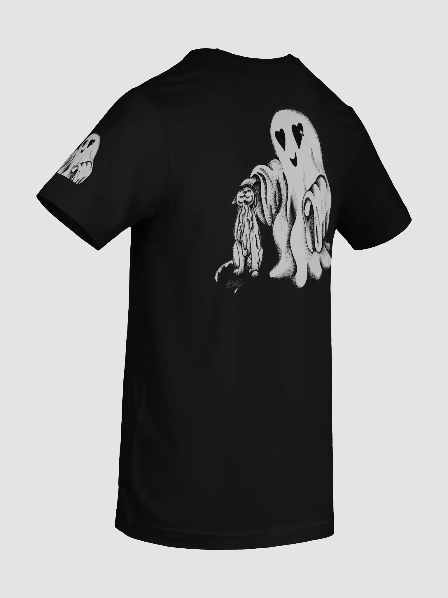 Ghost Cat and Ghost T-Shirt product image (8)