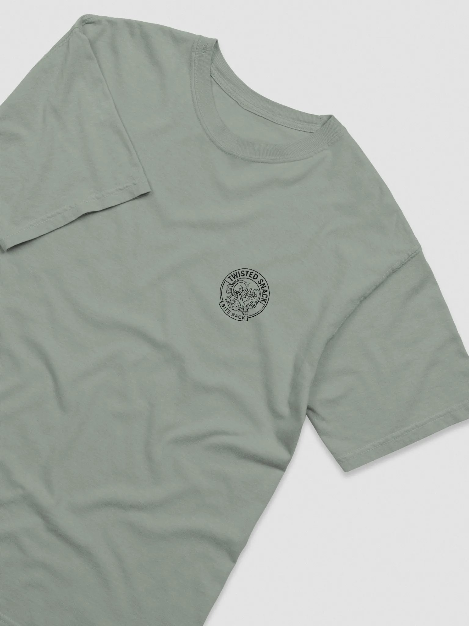 Twisted Snack Embroidered Logo Tee – Bite Back Edition product image (7)