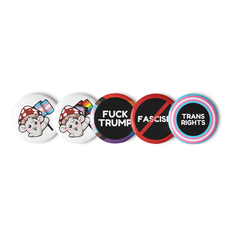 Anti Trump/Anti Fascism Pin Buttons (1.25″) product image (3)