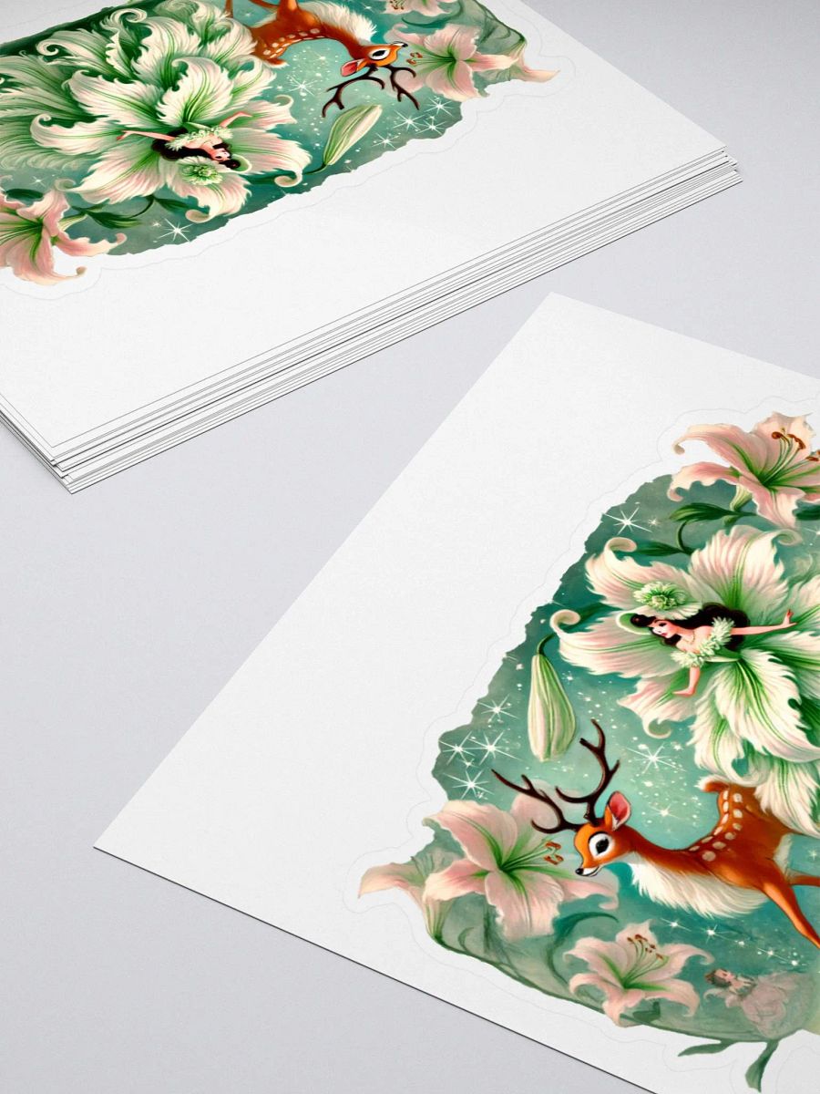 Enchanted Lily Fairy and Deer Stickers product image (12)