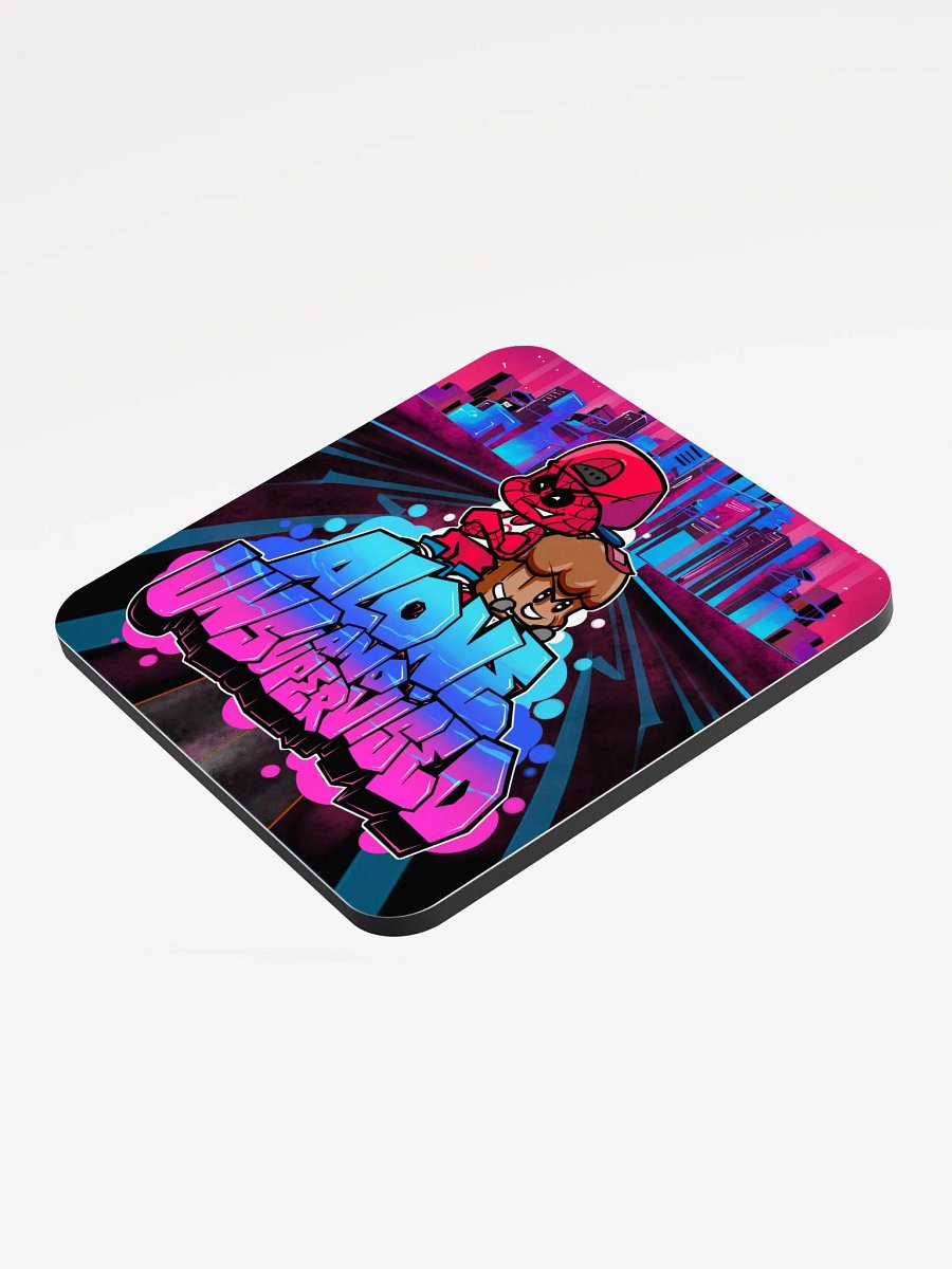 Alone and Unsupervised Graffiti Coaster product image (3)